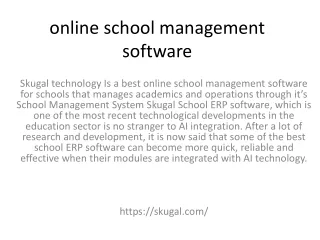 online school management software