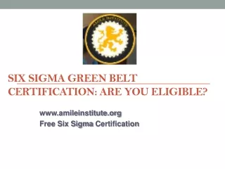 Six-Sigma-Green-Belt-Certification-Are-you-eligible-amile-institute