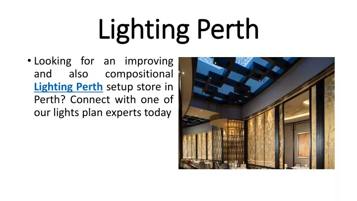 lighting perth