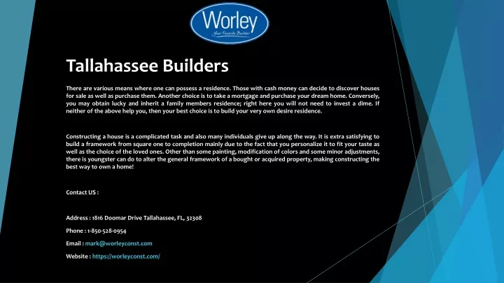 tallahassee builders