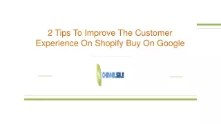 2 tips to improve the customer experience