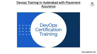 Devops Training In Hyderabad with Placement Assurance