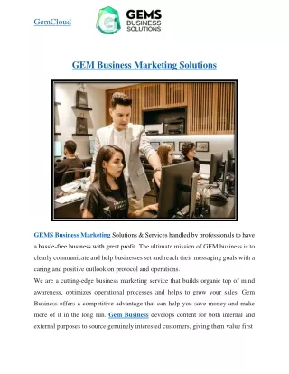 GEM Business Marketing Solutions