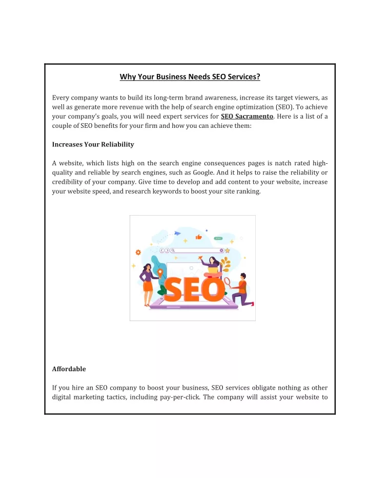 why your business needs seo services