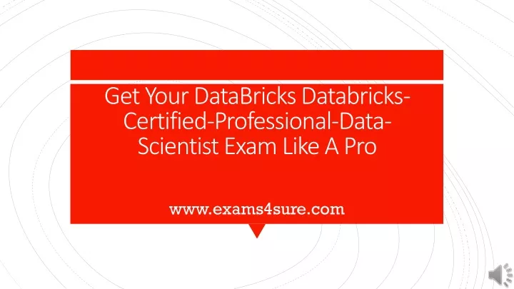 get your databricks databricks certified professional data scientist exam like a pro