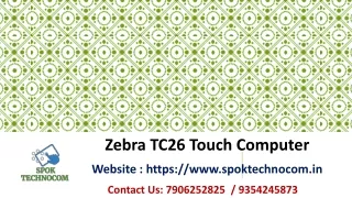 Best Zebra TC26 Touch Computer from SPOK Technocom