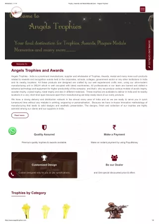 Trophy _ Awards and Medal Manufacturer - Angels Trophies