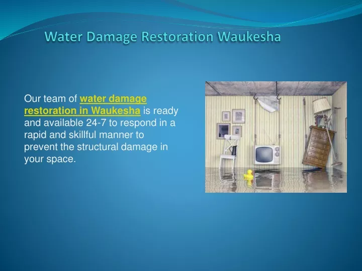 water damage restoration waukesha