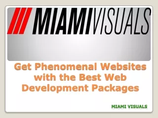 Get Phenomenal Websites with the Best Web Development Packages