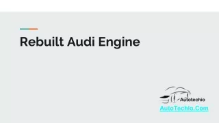 Rebuilt Audi Engine PDF