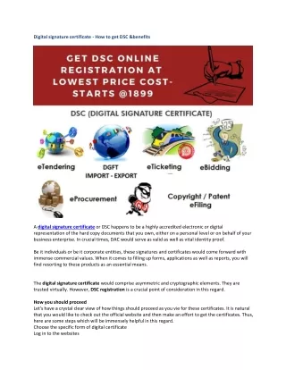 digital signature certificate