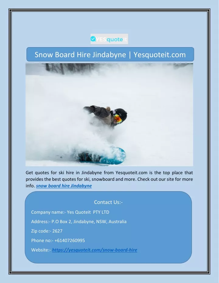 snow board hire jindabyne yesquoteit com