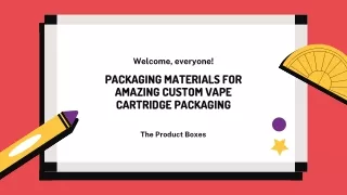 Vape Cart Packaging | Vape Pen Boxes | The Product Boxes
