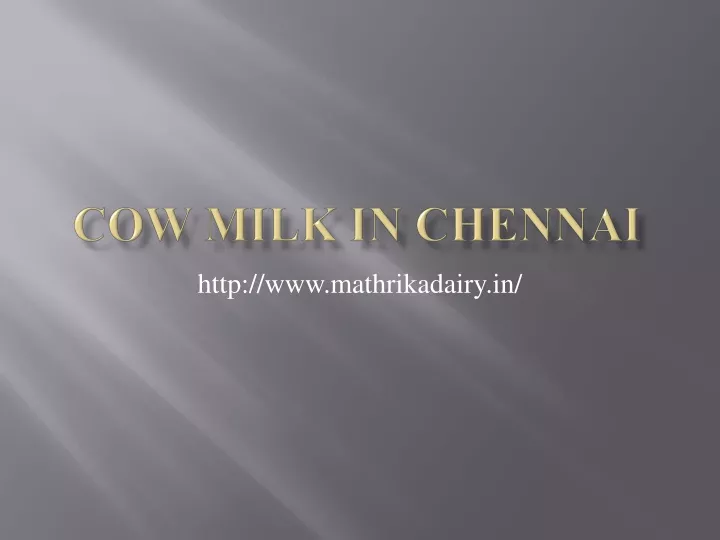 cow milk in chennai