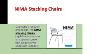 nima stacking chairs