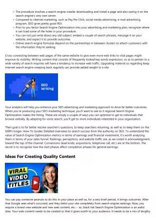 3 Clever Tips For Your Search Engine Optimization Marketing Method - Repair Your