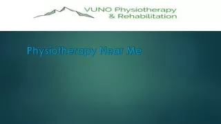 physiotherapy near me