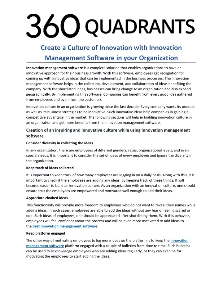 PPT - Create A Culture Of Innovation With Innovation Management ...