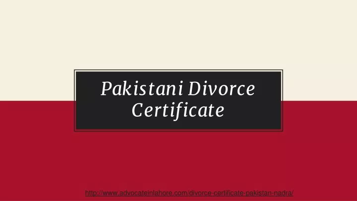 pakistani divorce certificate
