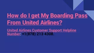 how do i get my boarding pass from united airlines