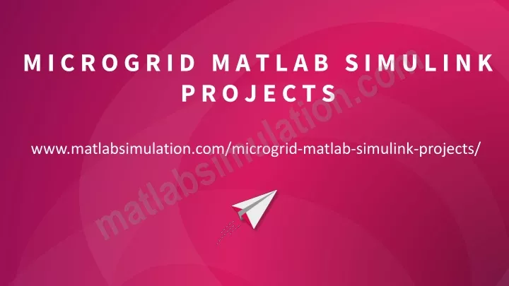 microgrid matlab simulink projects