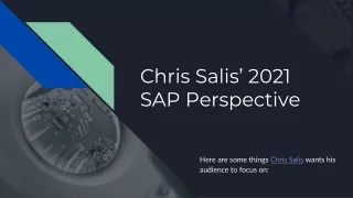 chris salis 2021 sap perspective
