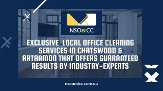Exclusive  Local Office Cleaning Services in Chatswood & Artarmon