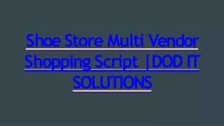 s hoe store multi v endor