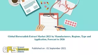 Global Horseradish Extract Market 2021 by Manufacturers, Regions, Type and Application, Forecast to 2026