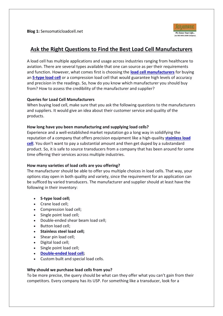 blog 1 sensomaticloadcell net