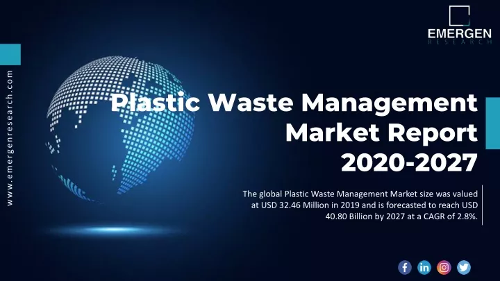 plastic waste management market report 2020 2027