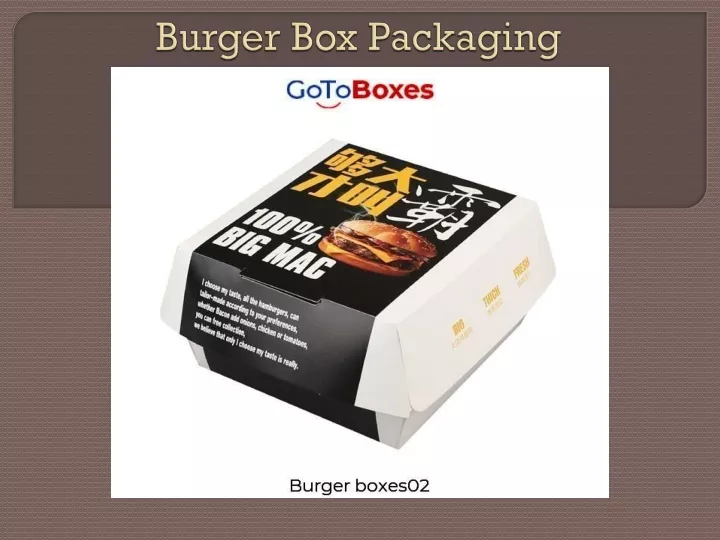burger box packaging