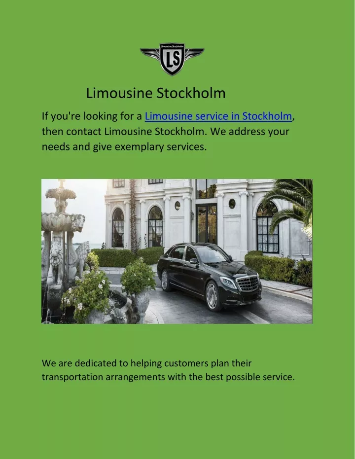 limousine stockholm