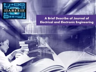 A Brief Describe of Journal of Electrical and Electronic Engineering