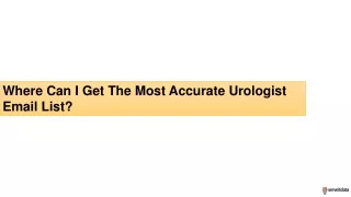 where can i get the most accurate urologist email