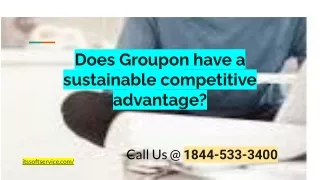 Does Groupon have a sustainable competitive advantage_