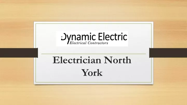 electrician north york