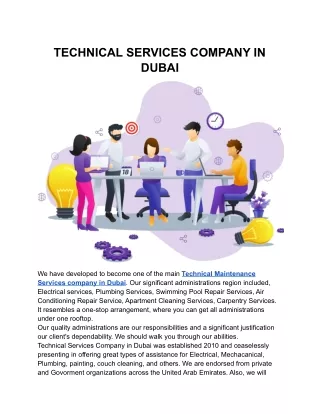 TECHNICAL SERVICES COMPANY IN DUBAI