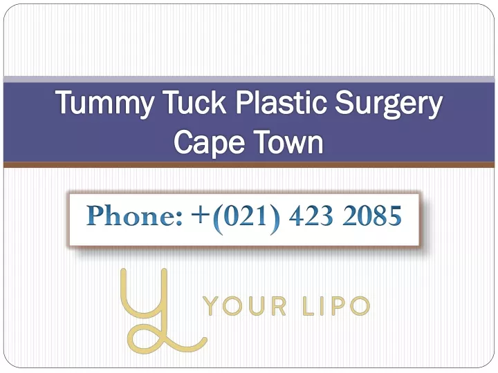 tummy tuck plastic surgery cape town