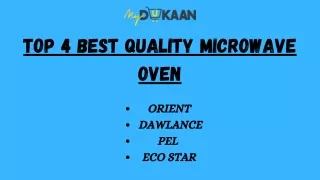 TOP 4 BEST QUALITY MICROWAVE OVEN IN PAKISTAN | MyDukaan.PK