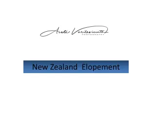 New Zealand  Elopement