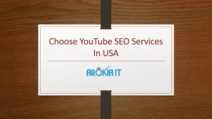 choose youtube seo services in usa