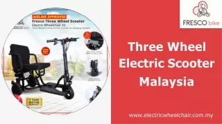 Three wheel electric scooter Malaysia