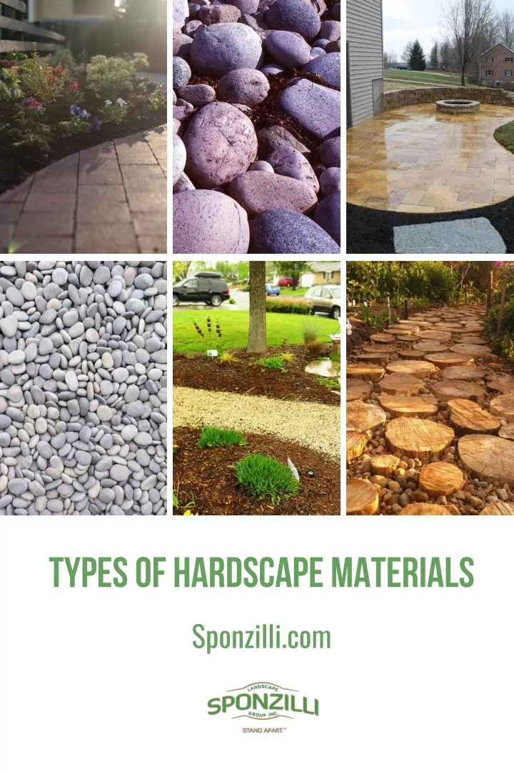 types of hardscape materials