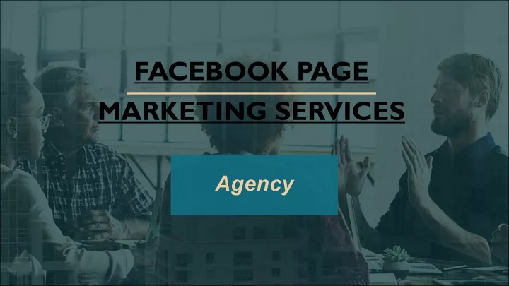facebook page marketing services