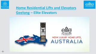 Compact Modern Home Residential Hydraulic lifts & commercial Elite elevators