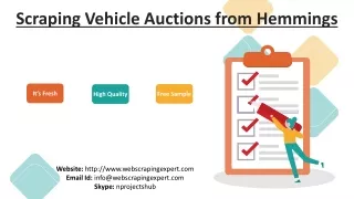 Scraping Vehicle Auctions from Hemmings