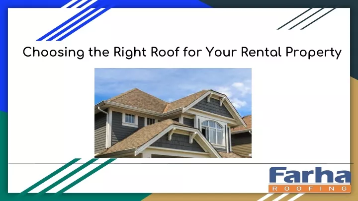 choosing the right roof for your rental p roperty