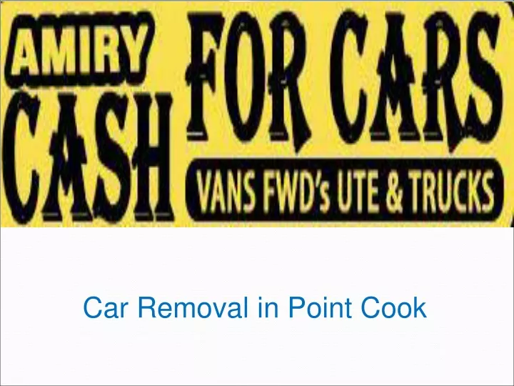 car removal in point cook