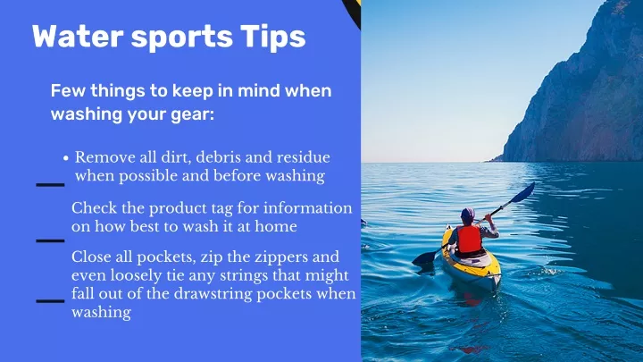 water sports tips